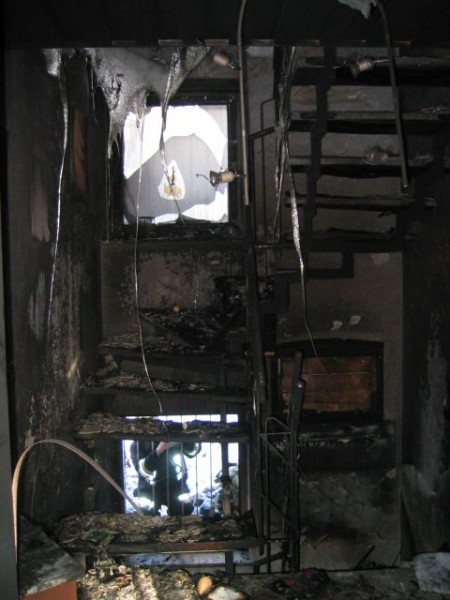 Kellerbrand Unterhartmannsreuth Treppenhaus Erdgeschoss