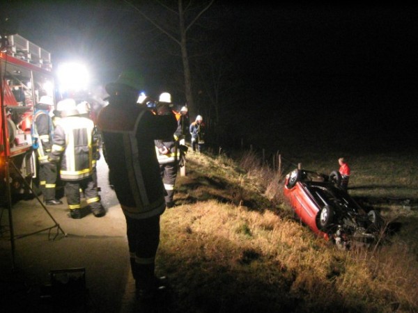 VU Zedtwitz, Ausleuchten der Unfallstelle