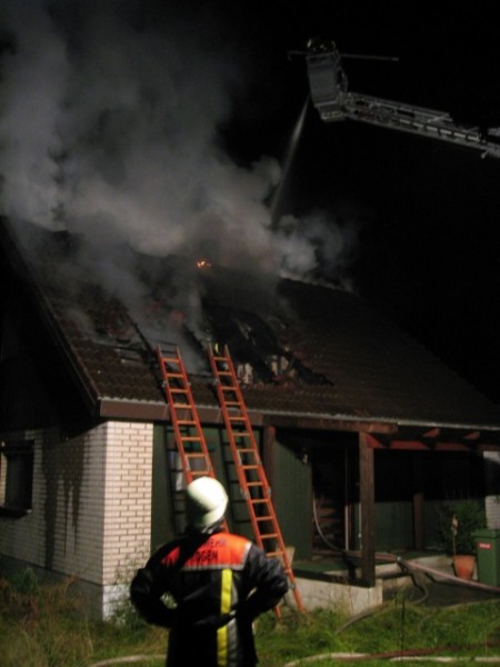 Dachstuhlbrand Parkstrasse