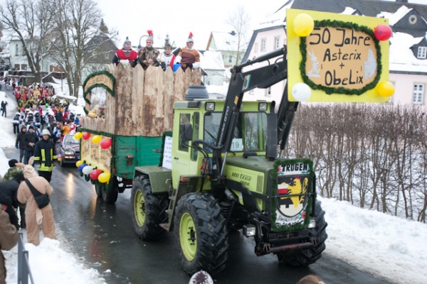 Wagen zum Töpener Faschingsumzug 2010