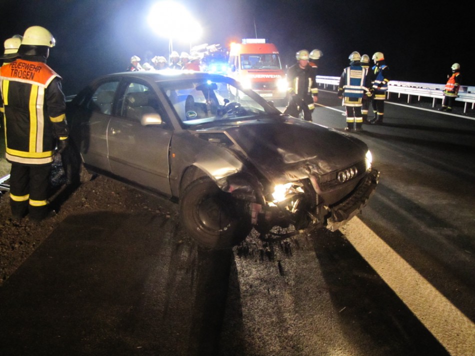 LKW auf Dach, A72