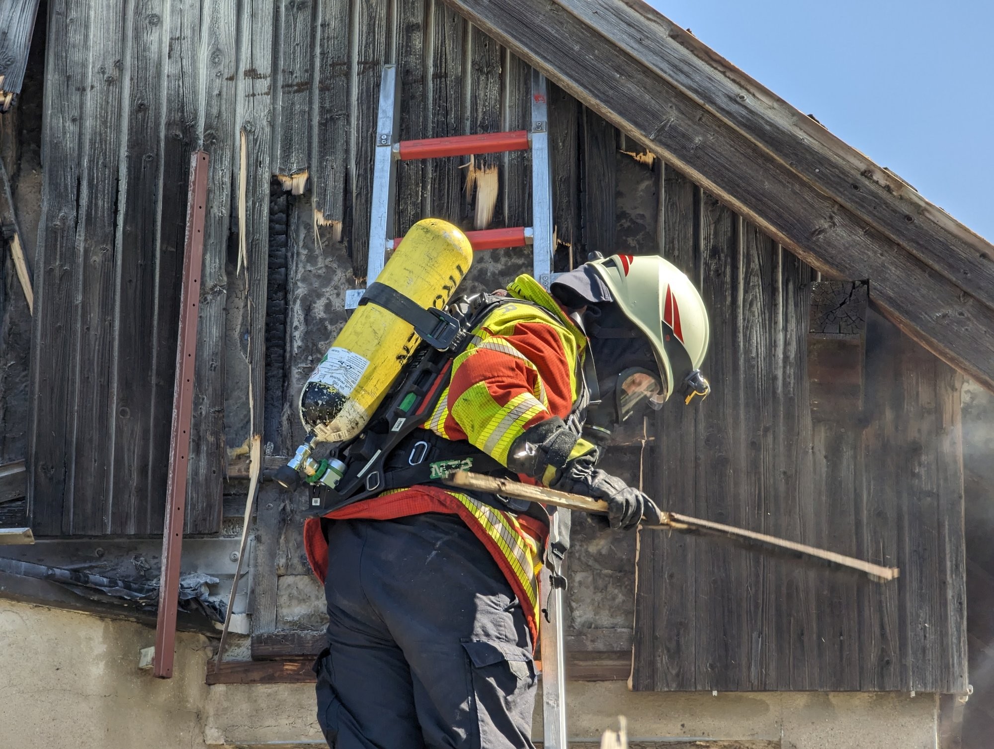 Brand Fassade, Dornweg, Feilitzsch