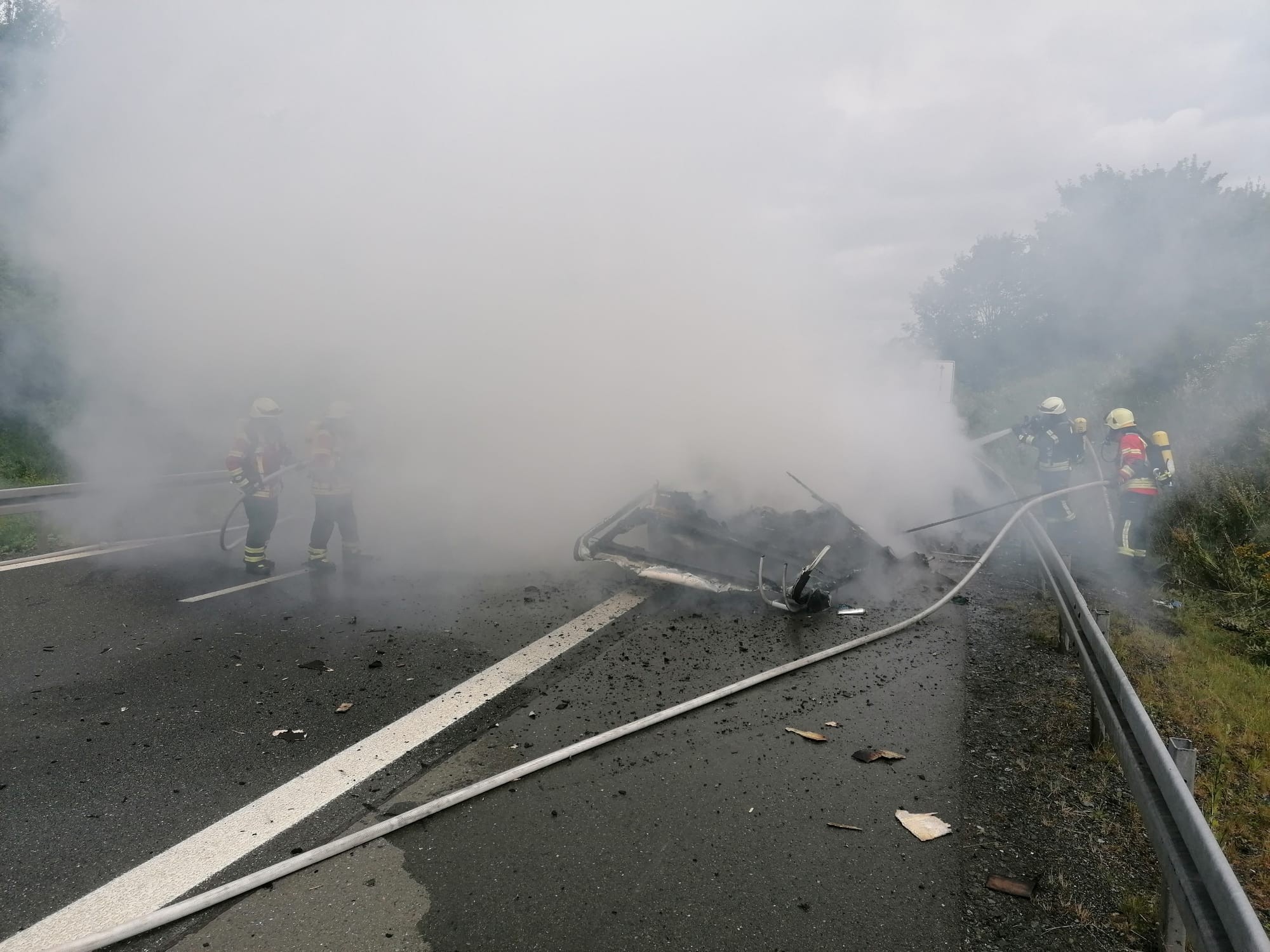 Brand Wohnwagen Hochfrankendreieck