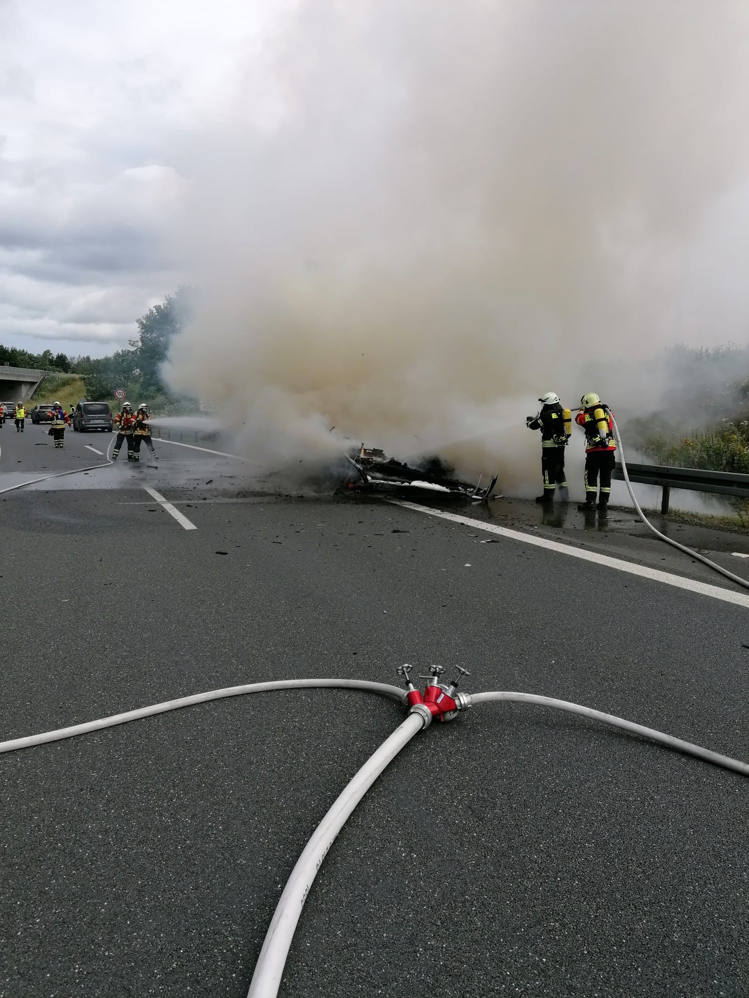 Brand Wohnwagen Hochfrankendreieck