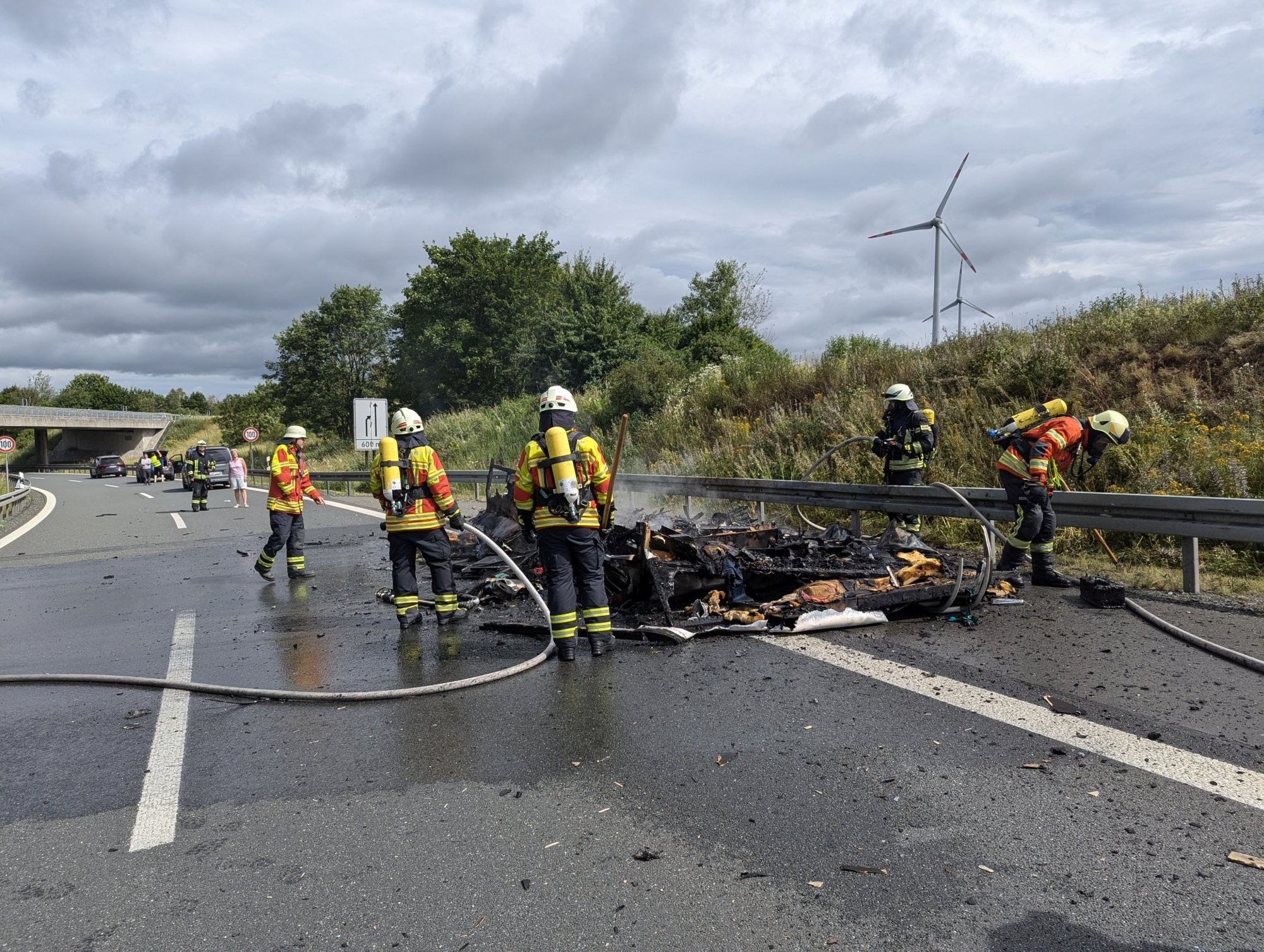 Brand Wohnwagen Hochfrankendreieck