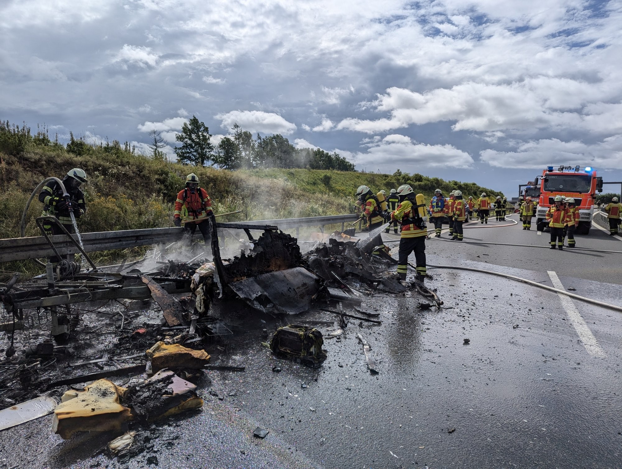 Brand Wohnwagen Hochfrankendreieck