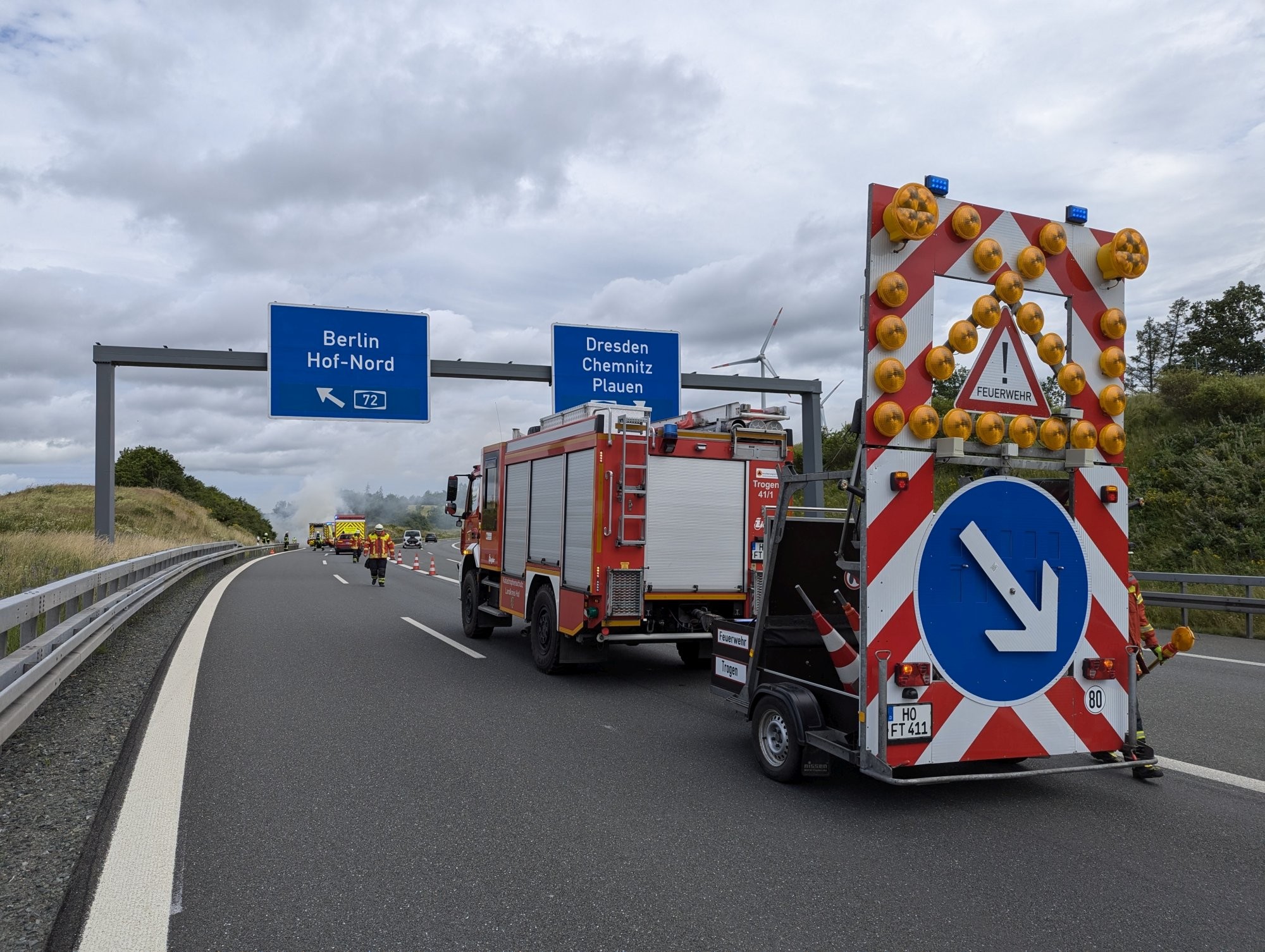 Brand Wohnwagen Hochfrankendreieck