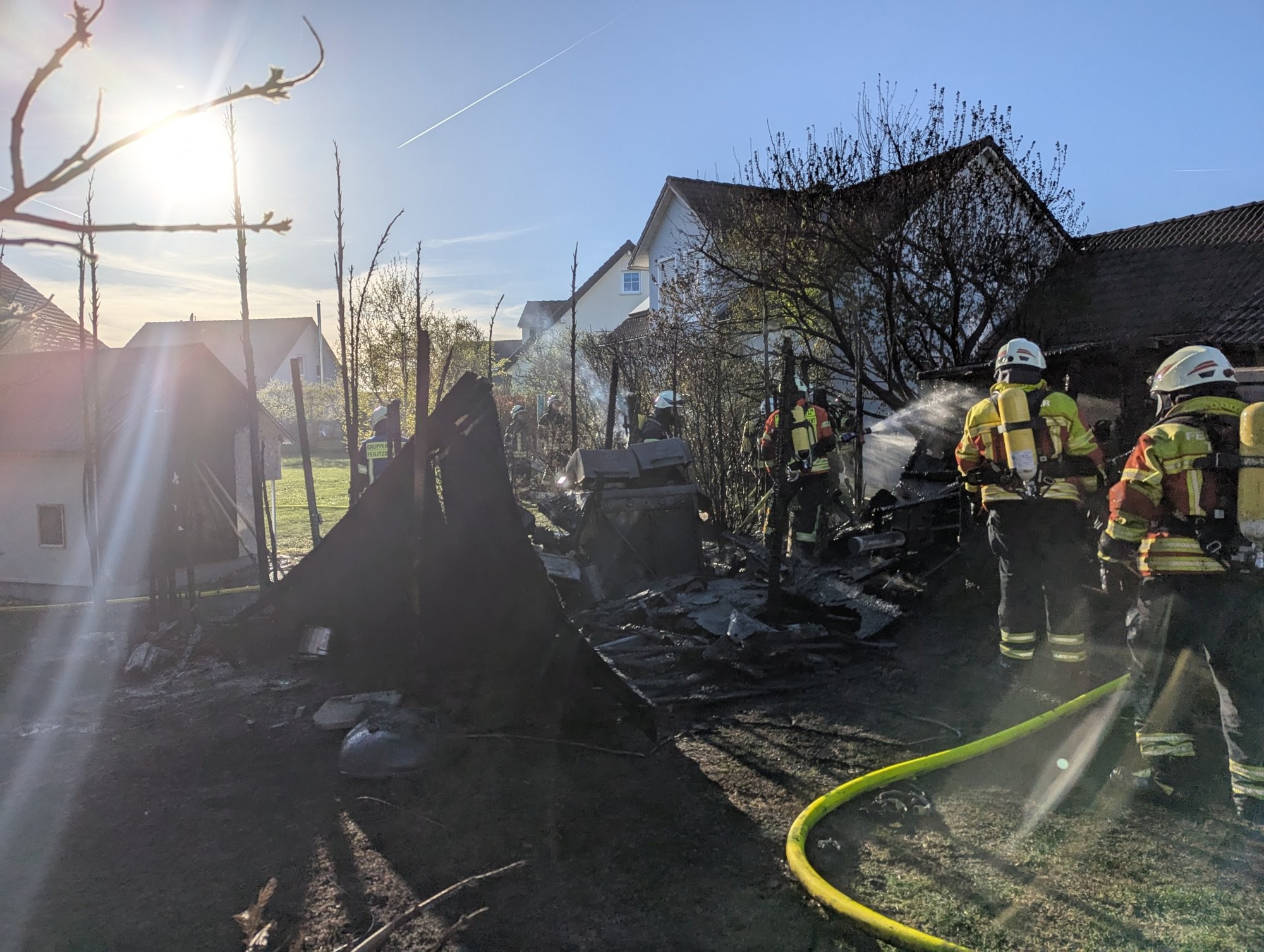 Brand Gartenhütte