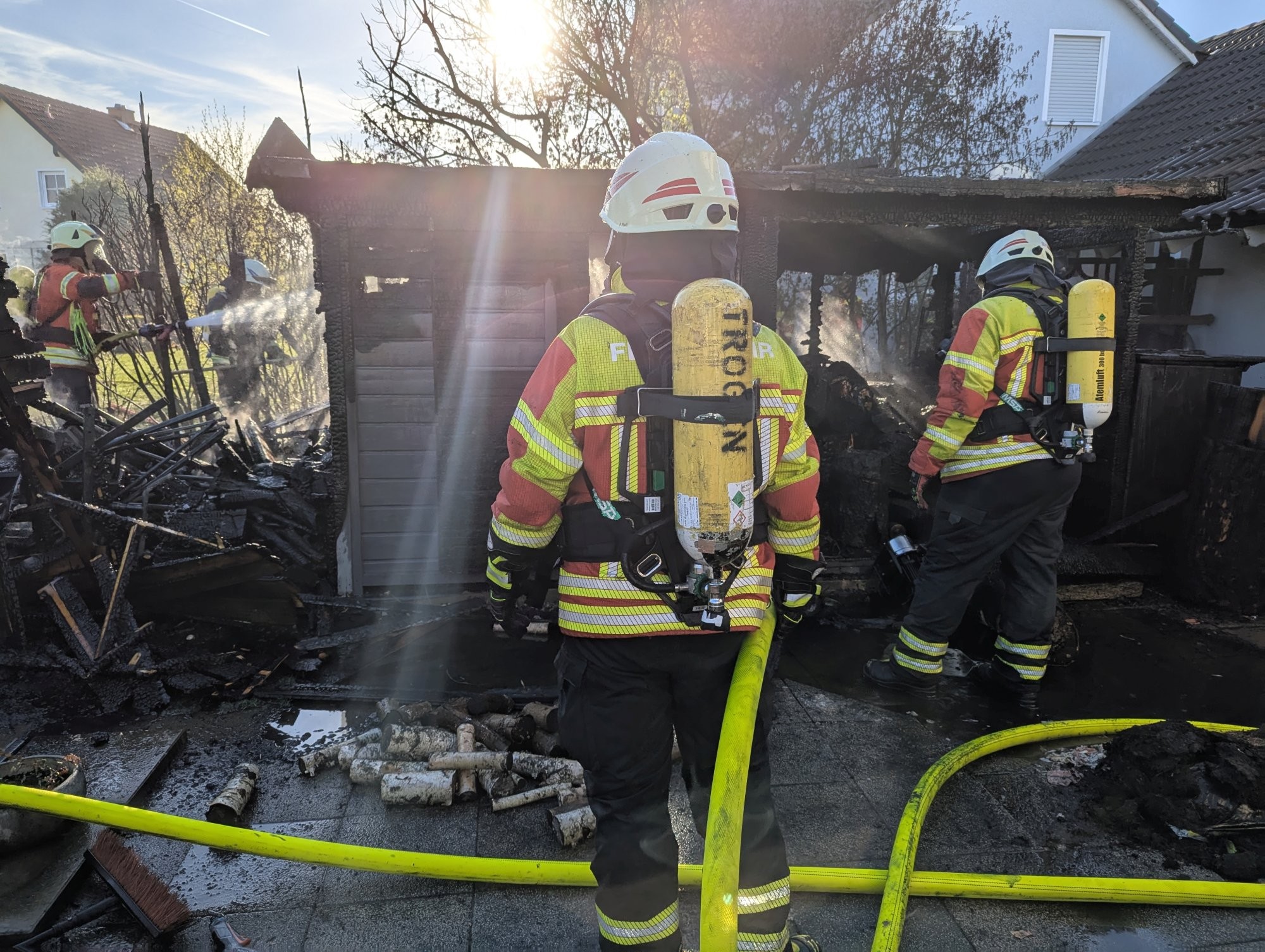 Brand Gartenhütte