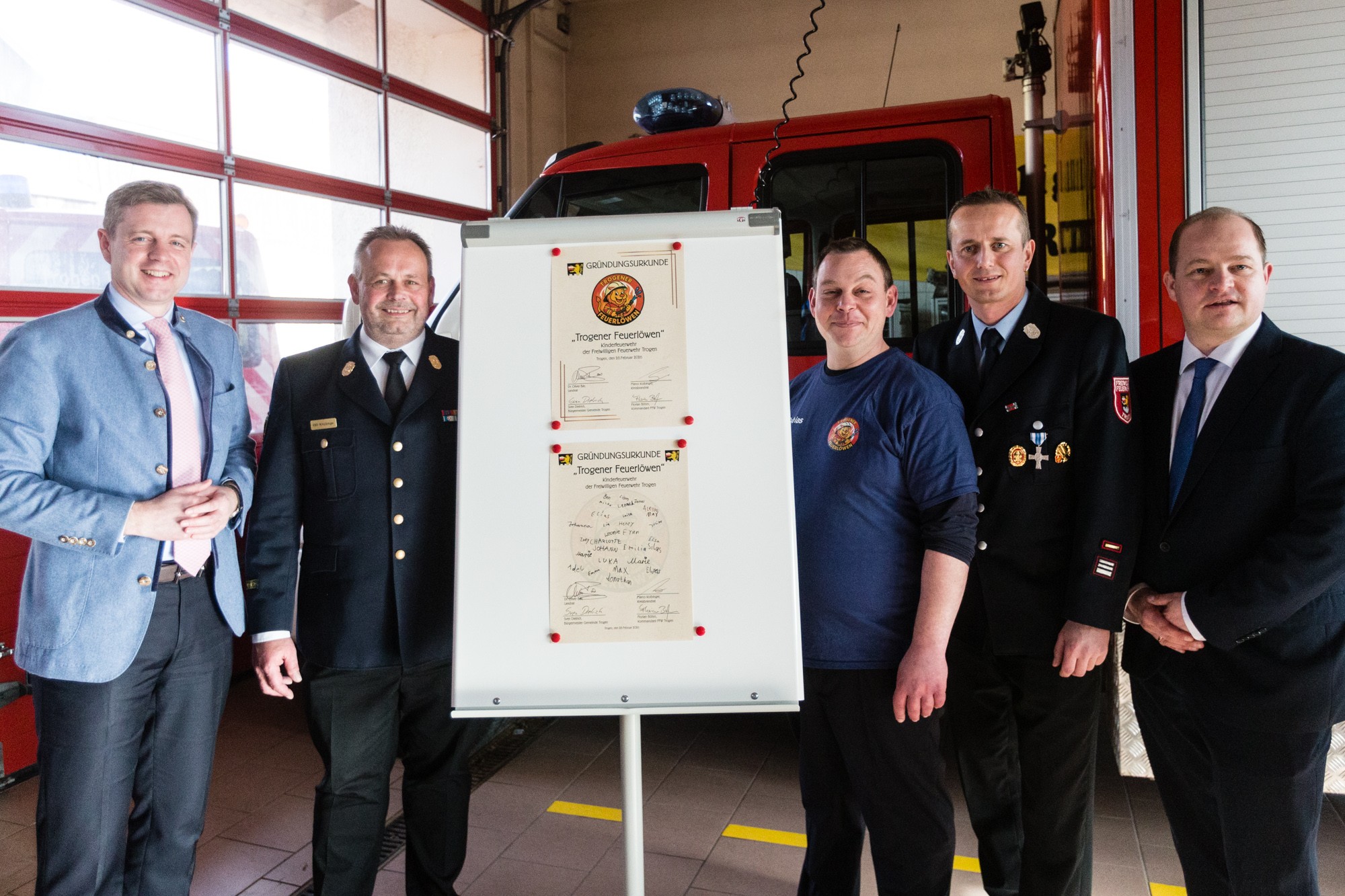 Grundungsfeier Kinderfeuerwehr